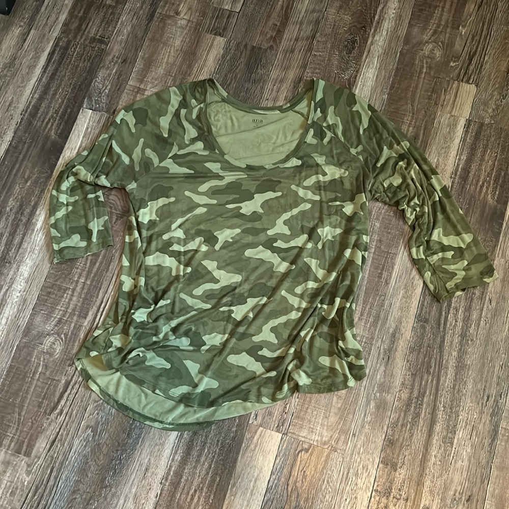 EUC Camo, Dolman Sleeve Super Soft Tee